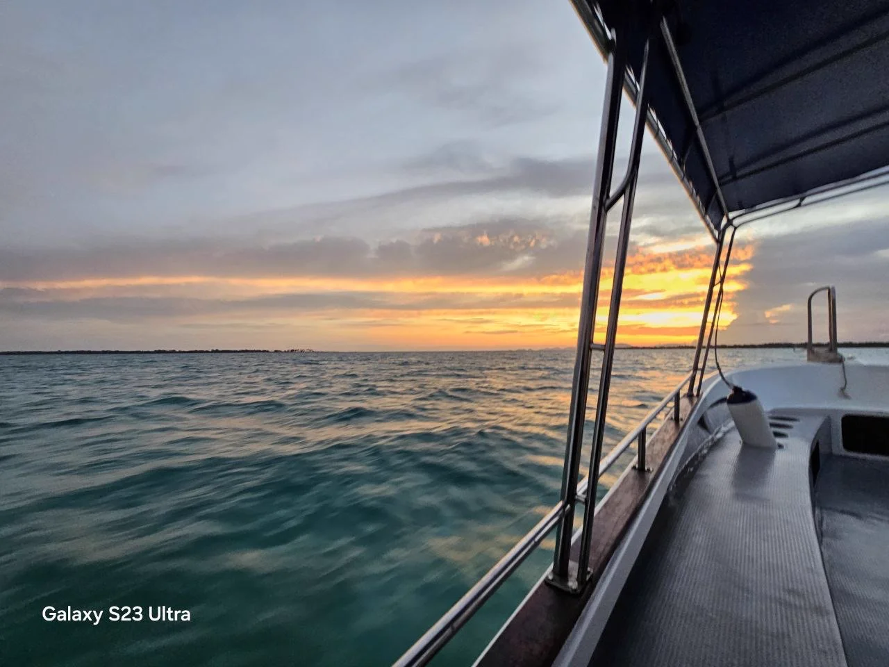 Orange sky sunset Semporna waters